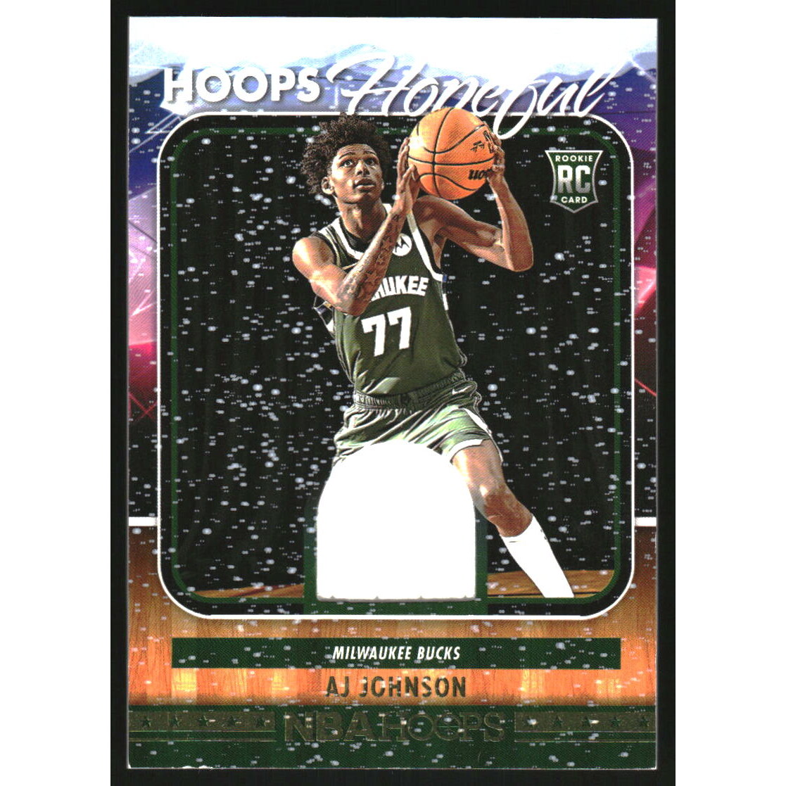 2024-25 Hoops Hoops Hopeful Memorabilia Winter #35 AJ Johnson