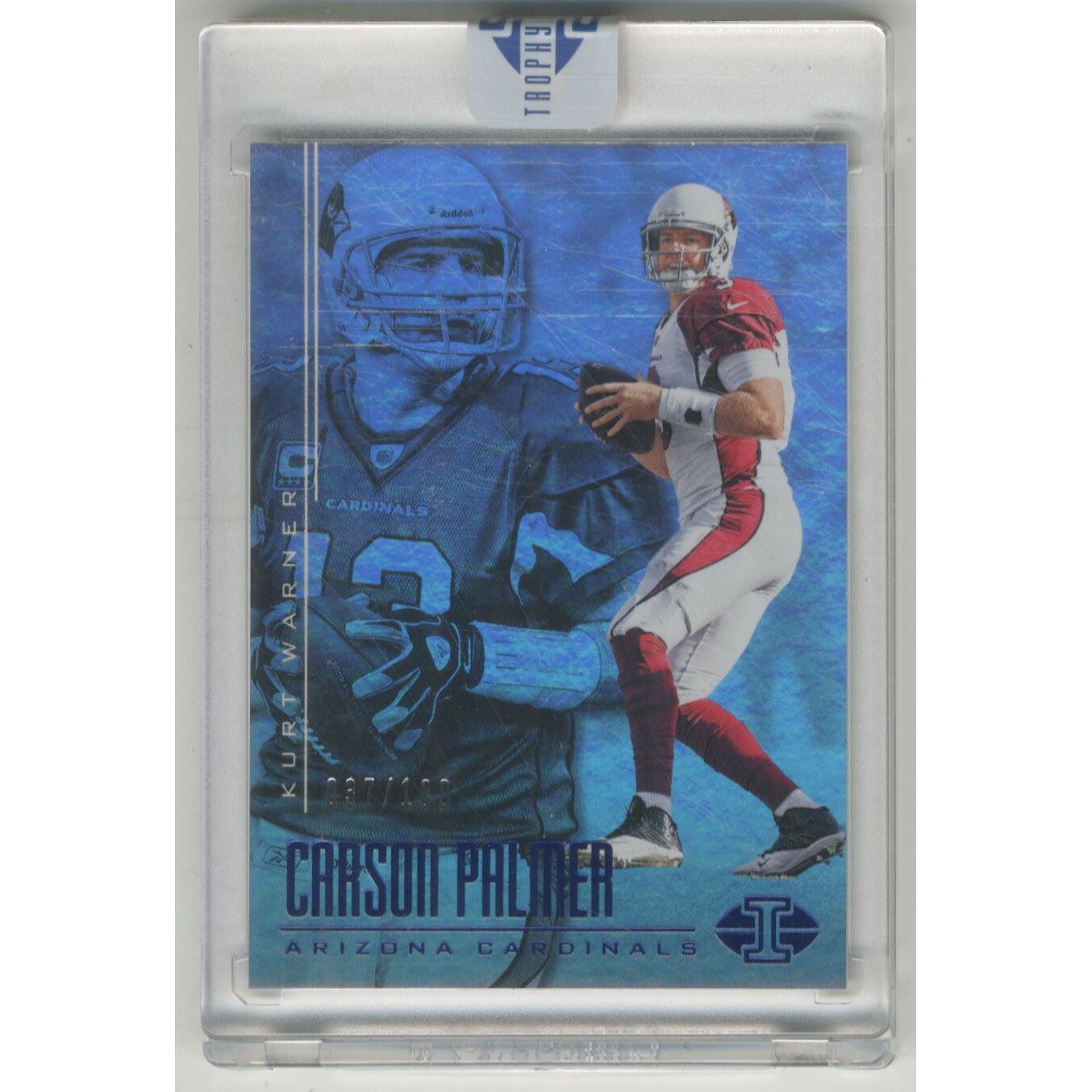 2017 Panini Illusions Blue #14 Carson Palmer/Kurt Warner