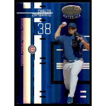 2005 Leaf Certified Materials Mirror Blue #98 Carlos Zambrano