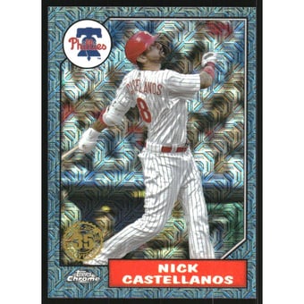 2022 Topps Update '87 Topps Silver Pack Chrome Blue Refractors #T87C51 Nick Castellanos