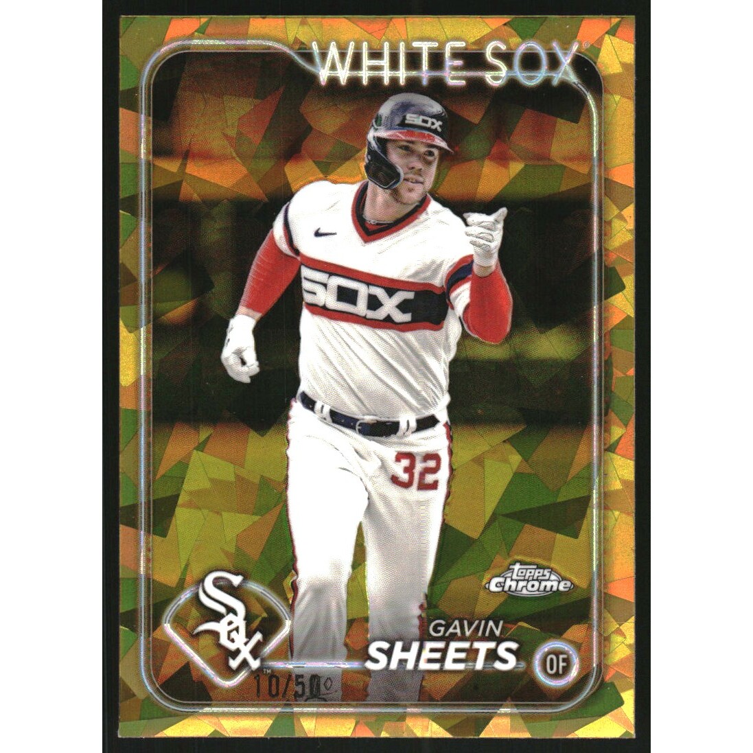 2024 Topps Chrome Sapphire Gold Refractors #629 Gavin Sheets