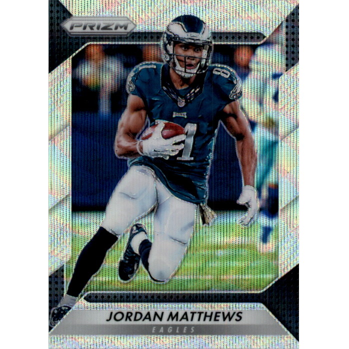 2016 Panini Prizm Prizms Blue Wave #77 Jordan Matthews