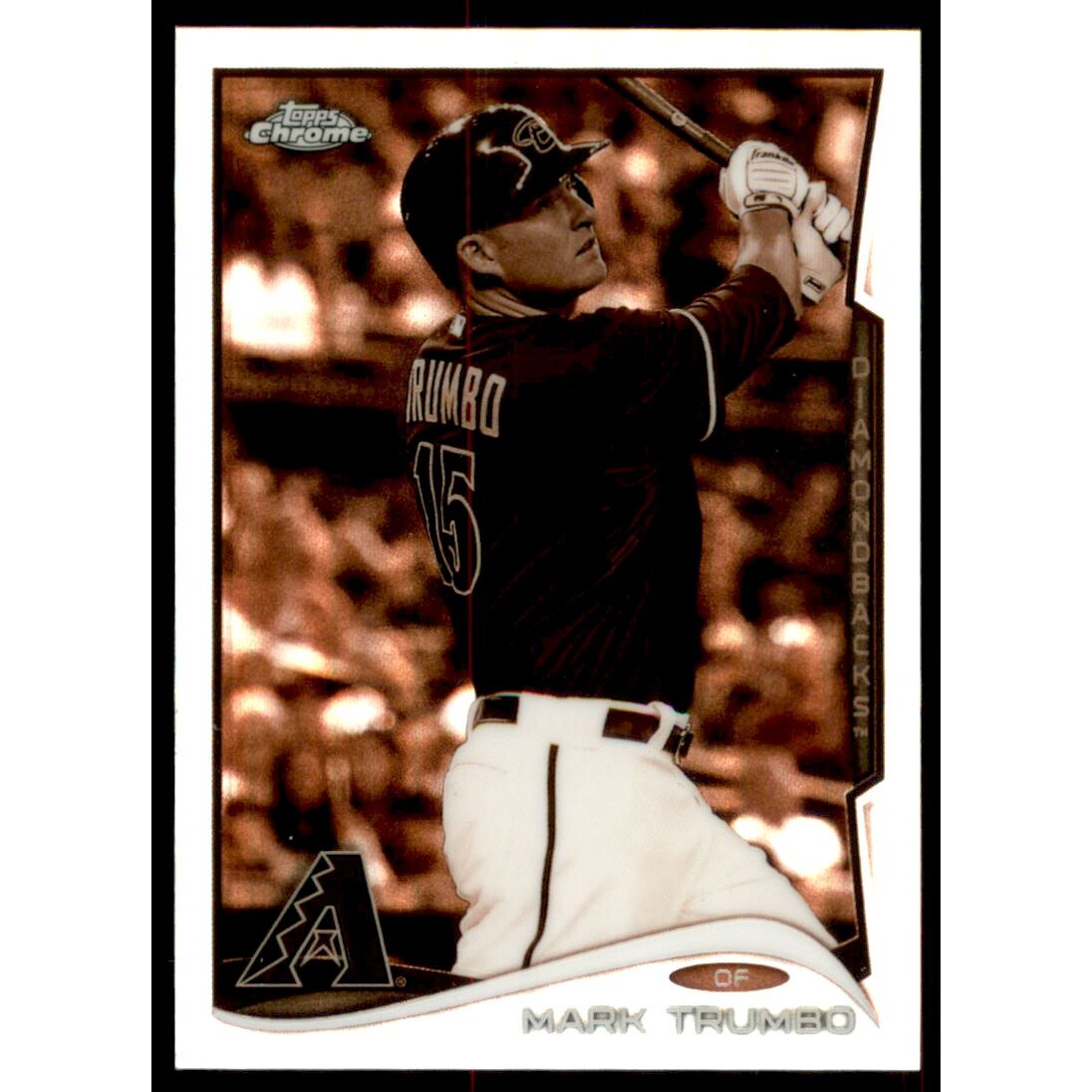 2014 Topps Chrome Sepia Refractors #182 Mark Trumbo. rookie card picture