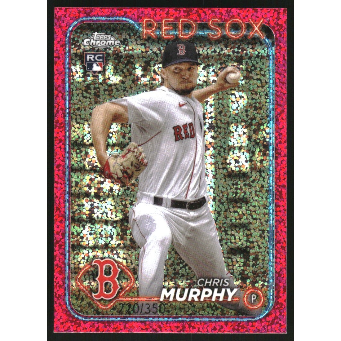 2024 Topps Chrome Magenta Speckle Refractors #47 Chris Murphy. rookie card picture