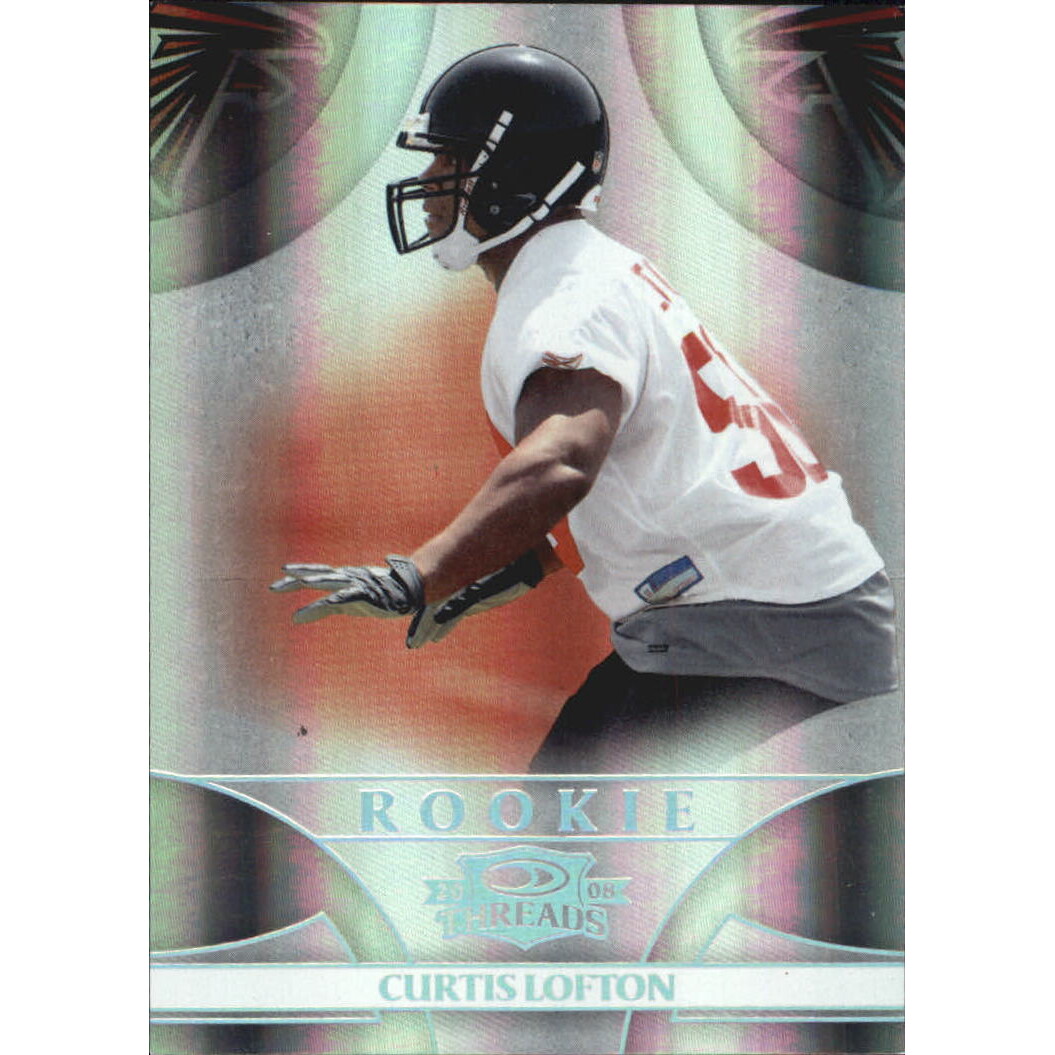 2008 Donruss Threads Silver Holofoil #170 Curtis Lofton. rookie card picture