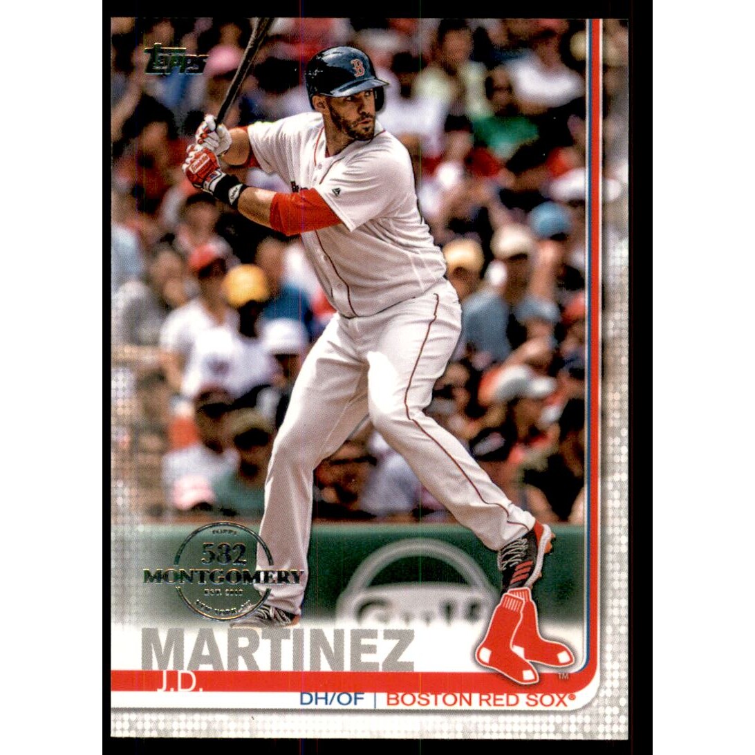 2019 Topps Factory Set 582 Montgomery #77 J.D. Martinez