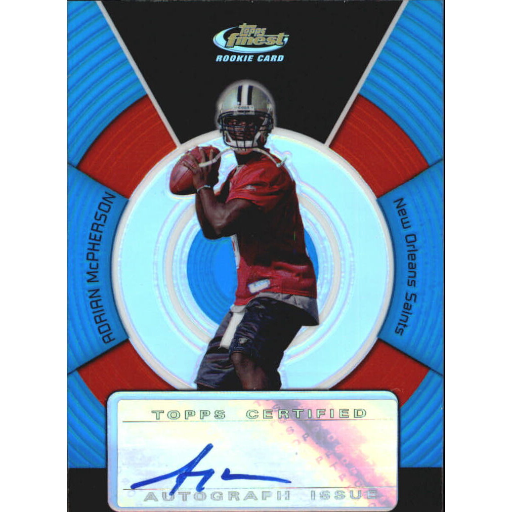 2005 Finest Blue Refractors #179 Adrian McPherson AU