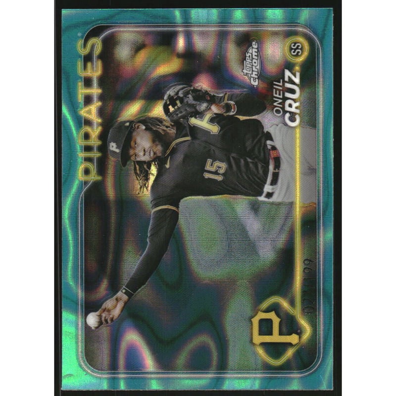 2024 Topps Chrome Aqua Lava Refractors #98 Oneil Cruz
