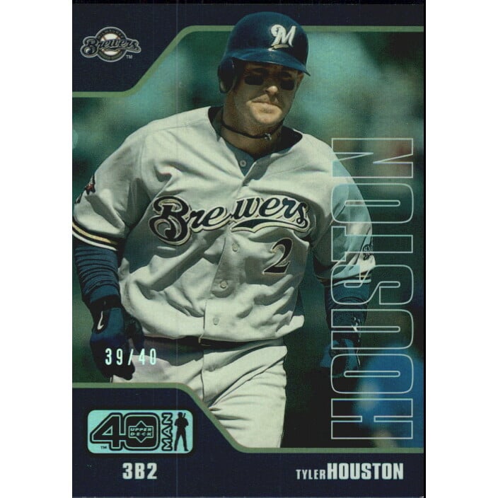 2002 Upper Deck 40-Man Electric Rainbow #541 Tyler Houston. rookie card picture