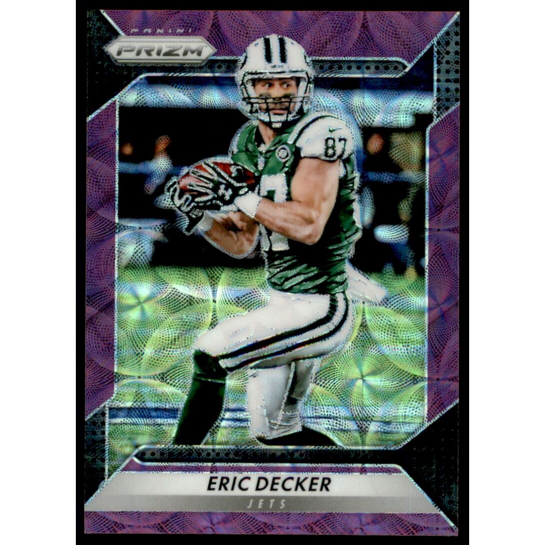 2016 Panini Prizm Prizms Purple Scope #112 Eric Decker. rookie card picture