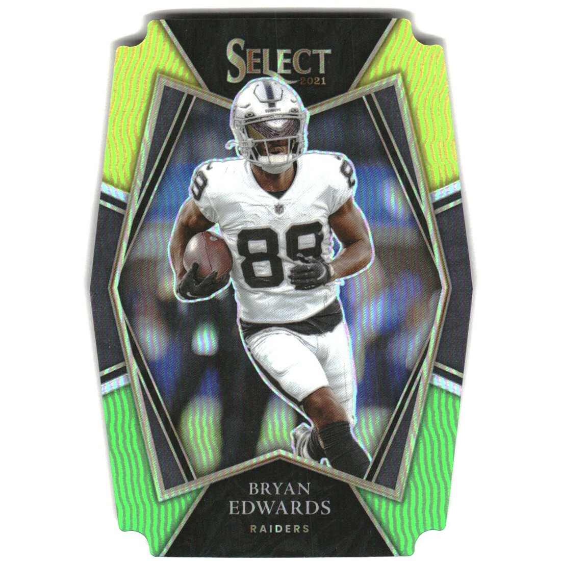 2021 Select Prizm Green and Yellow Die Cut #121 Bryan Edwards