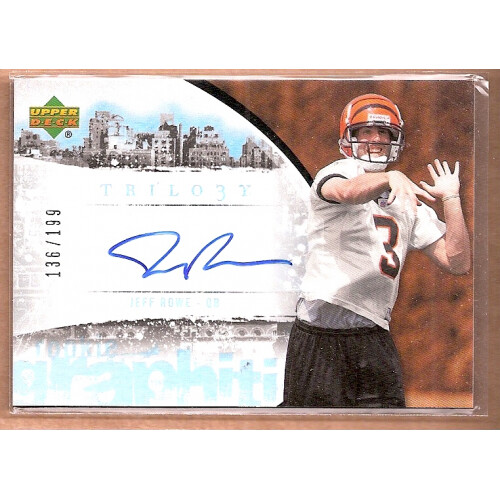 2007 Upper Deck Trilogy Graphiti Autographs #JR Jeff Rowe/199. rookie card picture