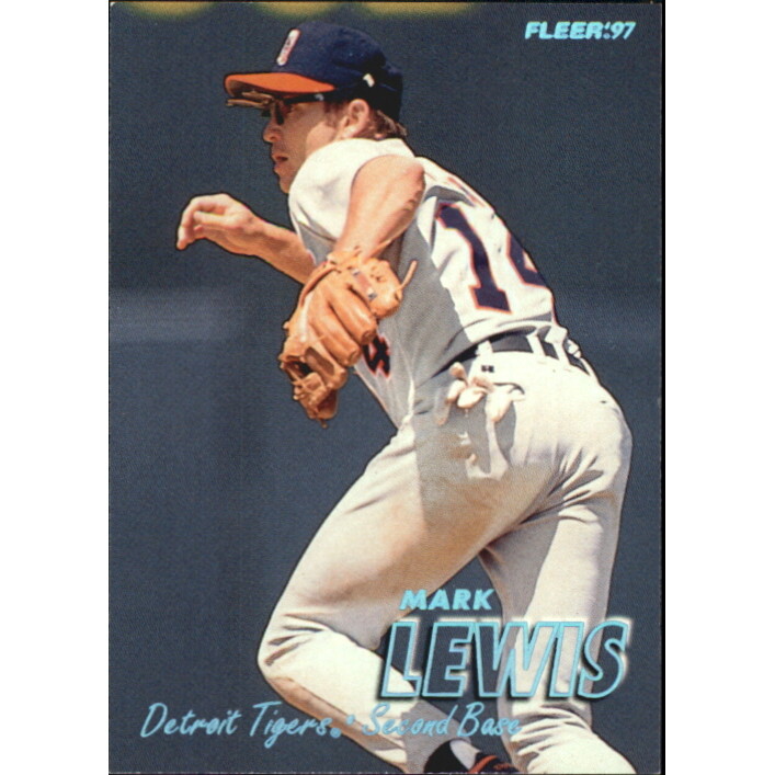 1997 Fleer Tiffany #100 Mark Lewis. rookie card picture