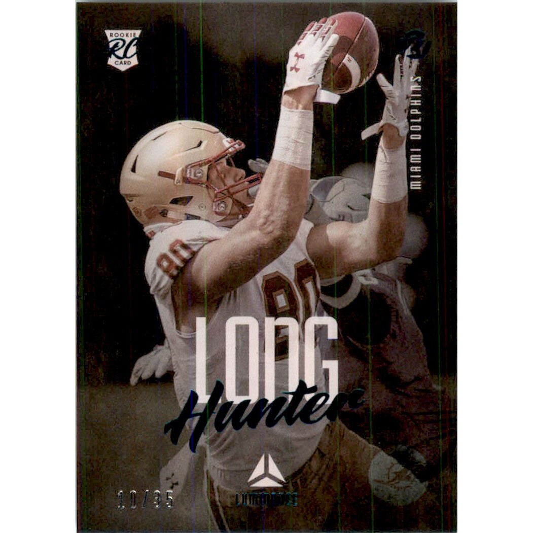 2021 Panini Luminance Teal #133 Hunter Long. rookie card picture
