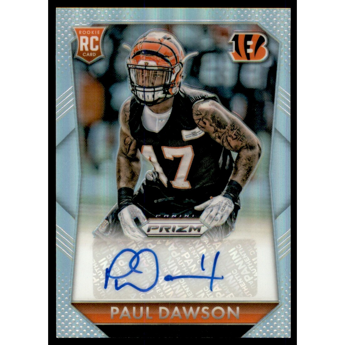 2015 Panini Prizm Rookie Autographs Prizms #RSPA Paul Dawson/199. rookie card picture