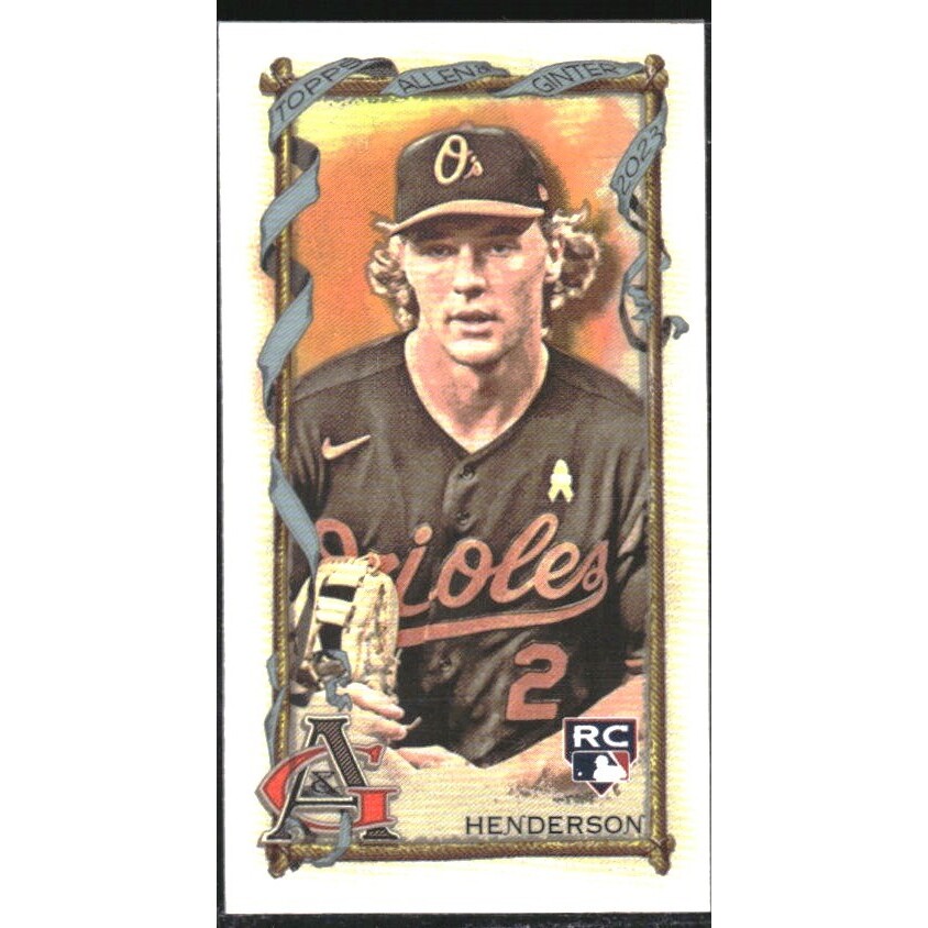 2023 Topps Allen and Ginter Mini A and G Back #72 Gunnar Henderson. rookie card picture