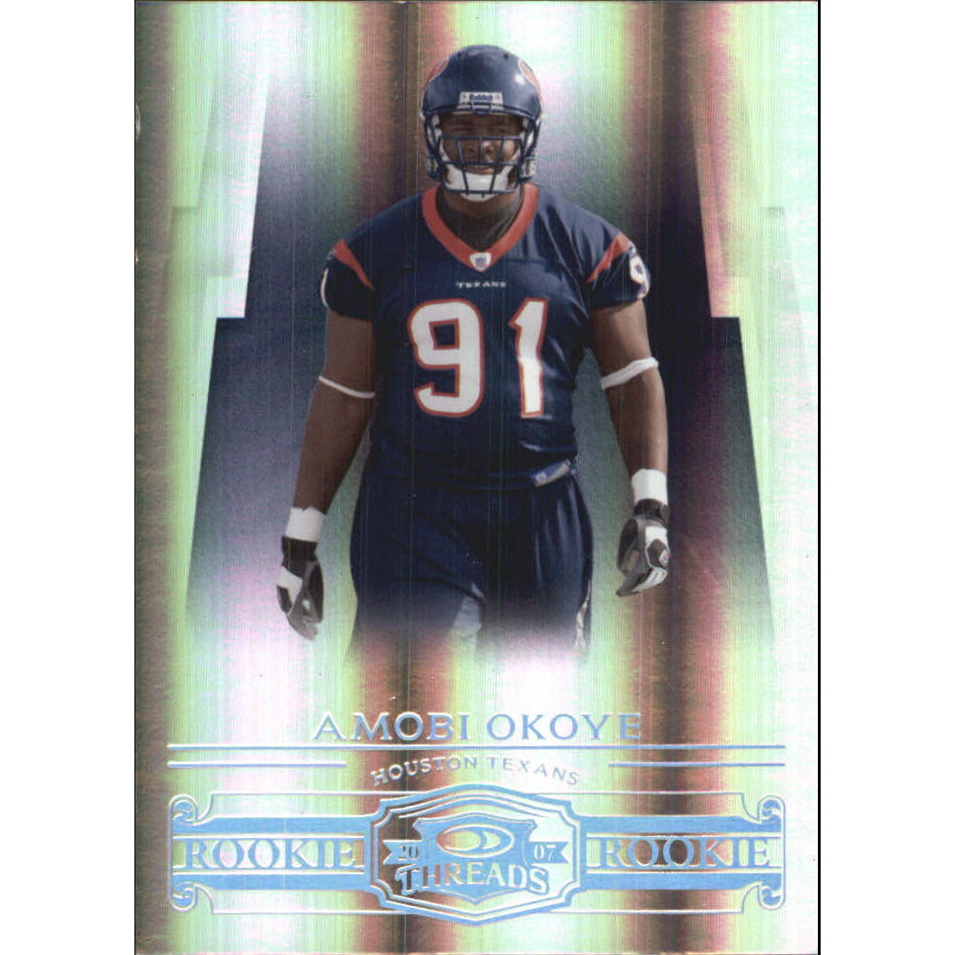 2007 Donruss Threads Silver Holofoil #222 Amobi Okoye. rookie card picture