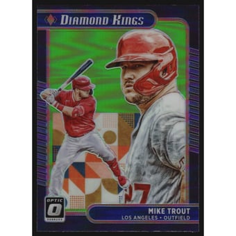 2021 Donruss Optic Lime Green #14 Mike Trout DK