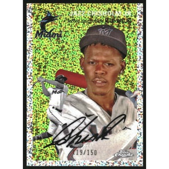 2023 Topps Chrome Platinum Anniversary Speckle Refractors #282 Jazz Chisholm Jr.