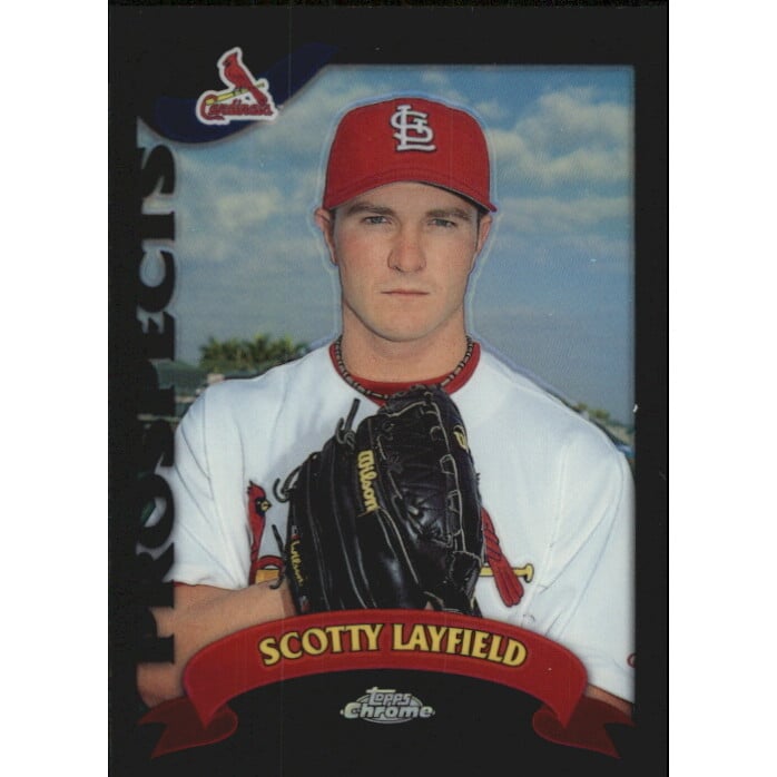 2002 Topps Chrome Traded Black Refractors #T161 Scotty Layfield