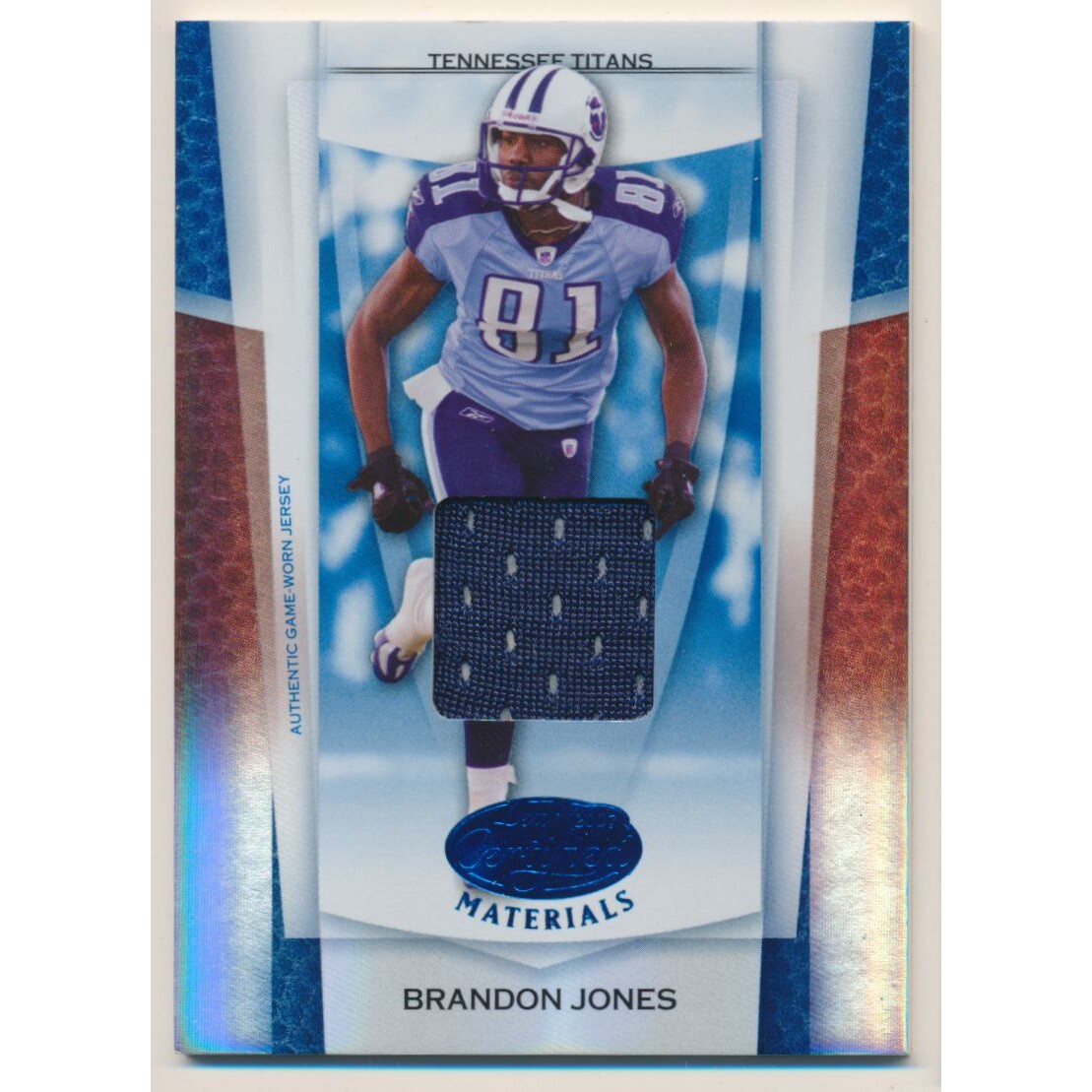 2007 Leaf Certified Materials Mirror Blue Materials #132 Brandon Jones