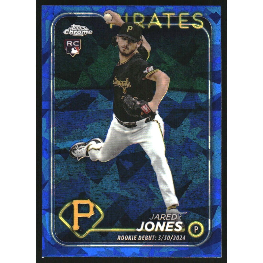 2024 Topps Chrome Update Sapphire #USCS95 Jared Jones. rookie card picture
