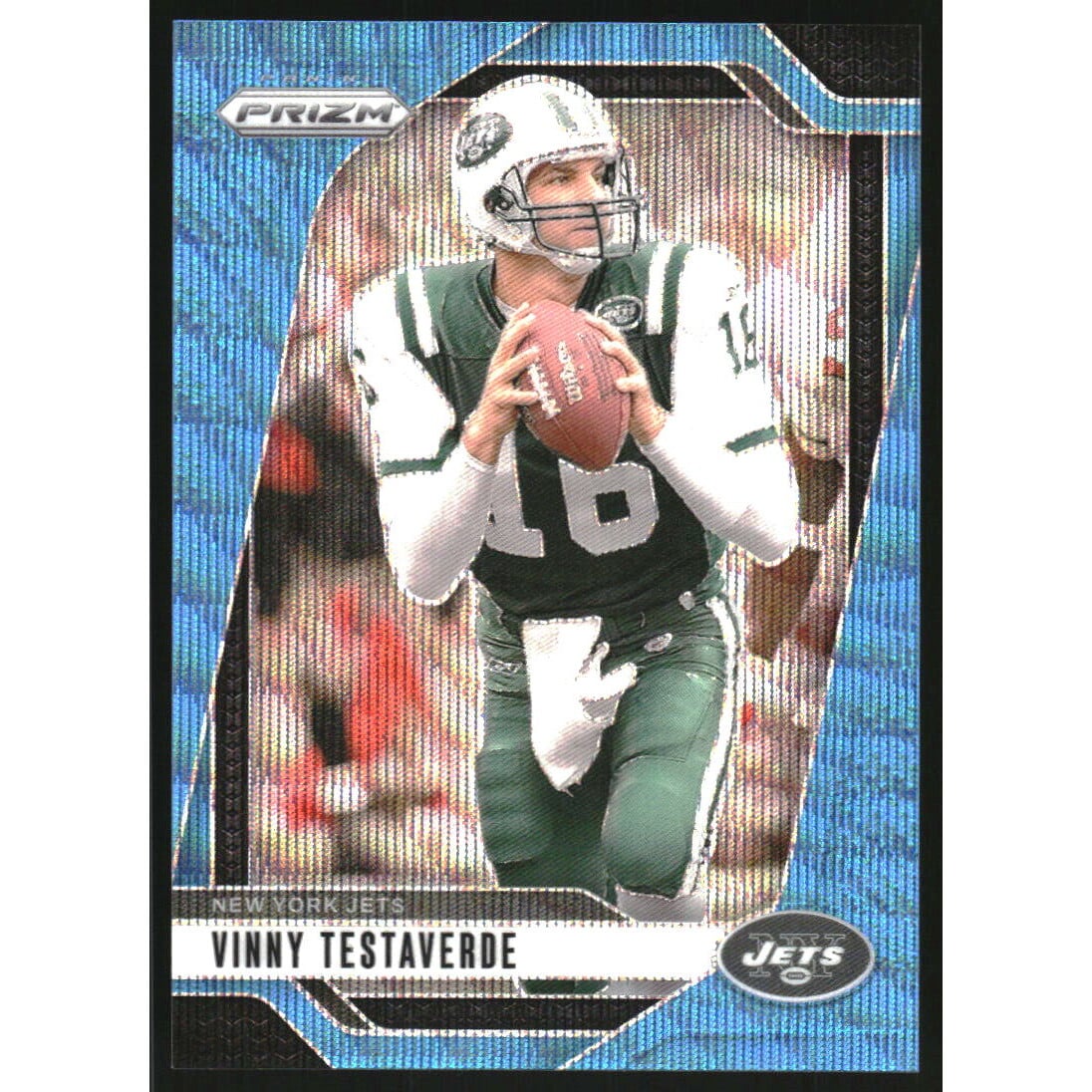 2024 Panini Prizm Prizms Blue Wave #229 Vinny Testaverde. rookie card picture