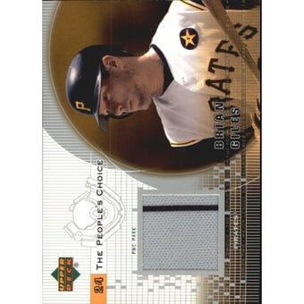 2002 Upper Deck Peoples Choice Game Jersey #PJBG Brian Giles