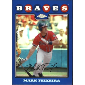 2008 Topps Chrome Blue Refractors #87 Mark Teixeira