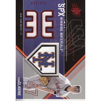 2003 SPx Winning Materials 250 #TG1A Tom Glavine Logo