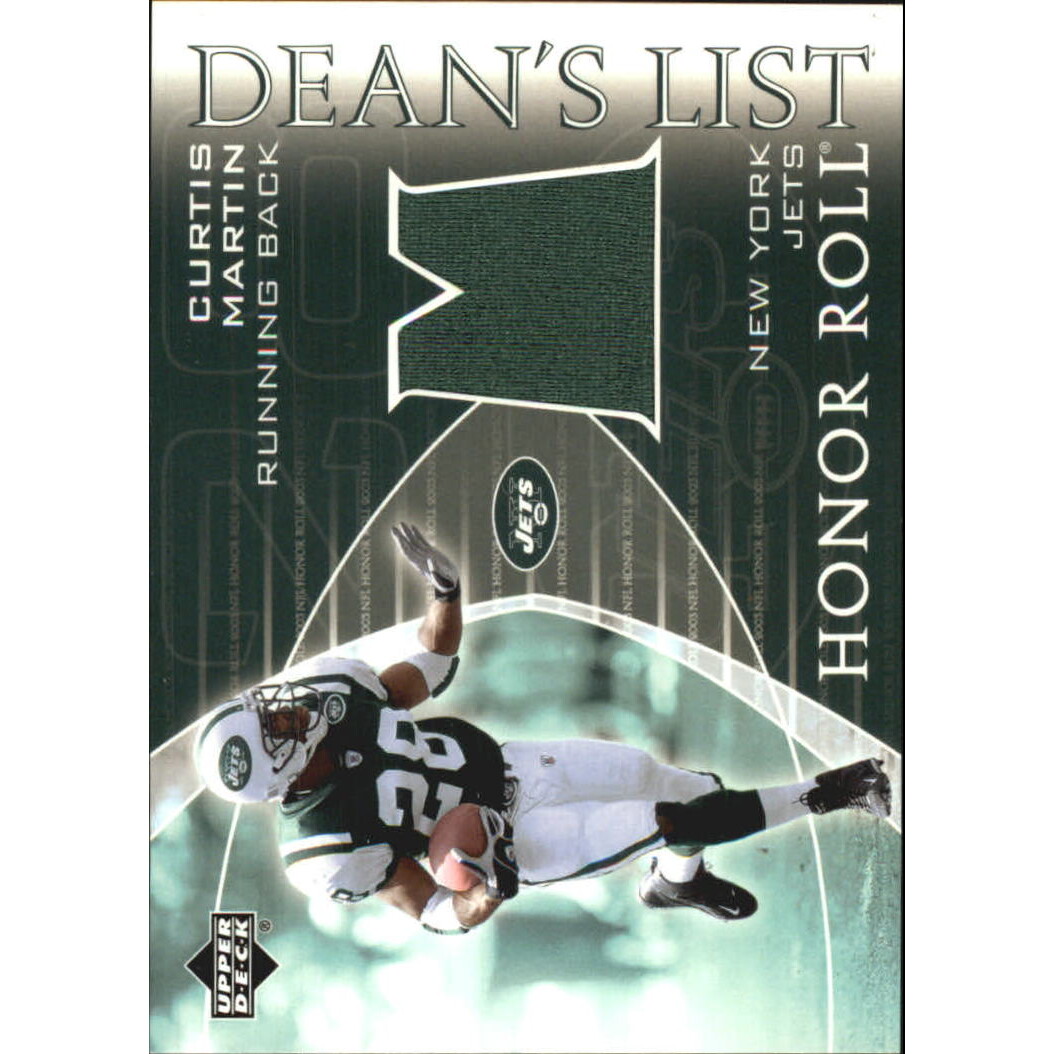 2003 Upper Deck Honor Roll Dean's List #DLCU Curtis Martin