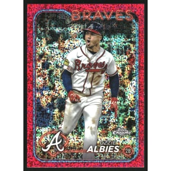 2024 Topps Chrome Magenta Speckle Refractors #9 Ozzie Albies