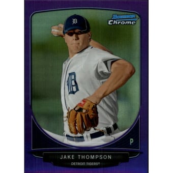 2013 Bowman Chrome Prospects Purple Refractors #BCP75 Jake Thompson