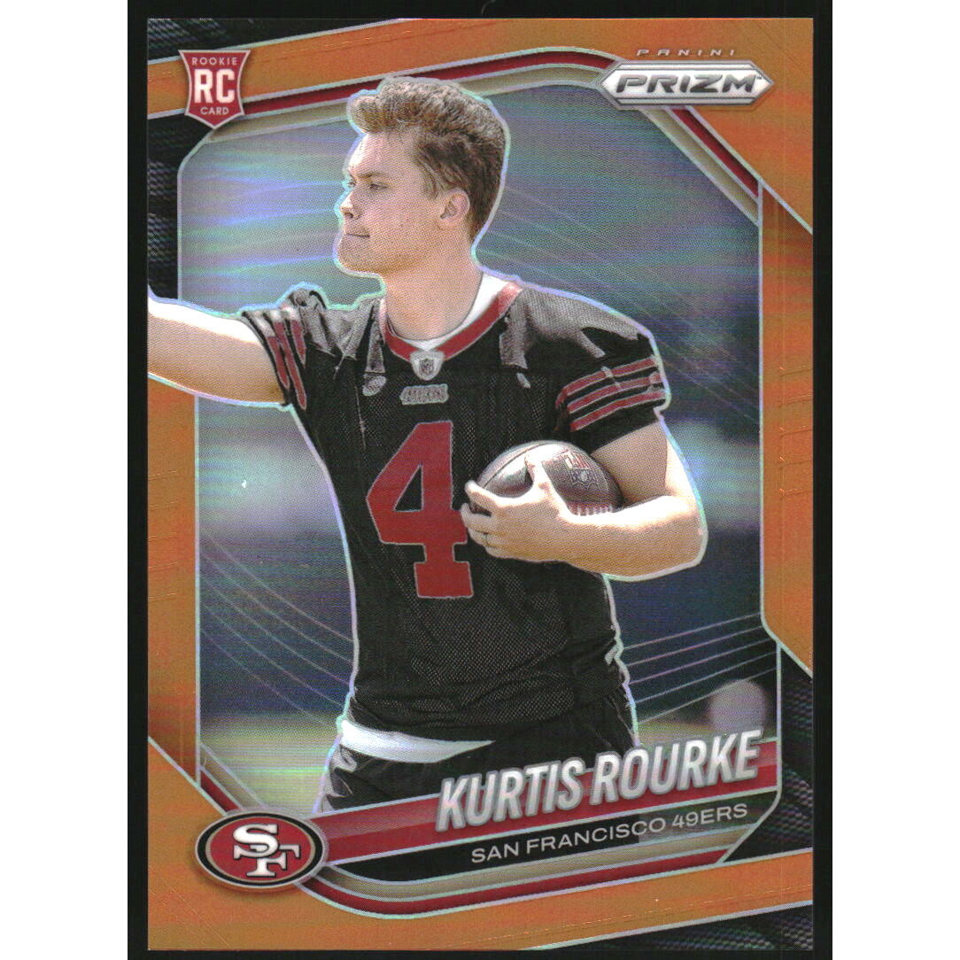 2025 Panini Prizm Prizms Orange #397 Kurtis Rourke. rookie card picture