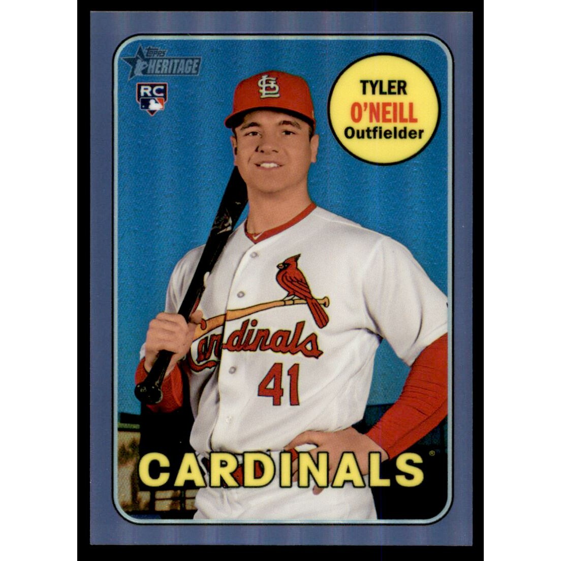 2018 Topps Heritage Chrome Purple Refractors #THC612 Tyler O'Neill