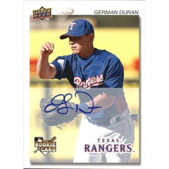 2008 Upper Deck Timeline '92 UD Minor League Autographs #116 German Duran