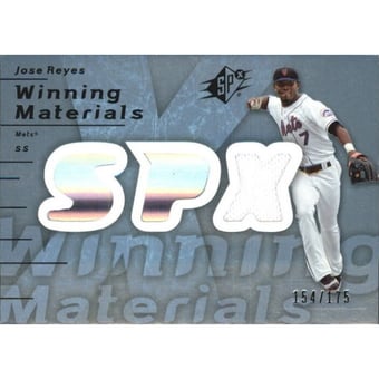 2007 SPx Winning Materials 175 Blue #JR Jose Reyes/175
