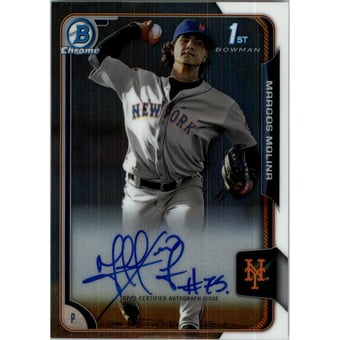 2015 Bowman Chrome Prospect Autographs #BCAPMM Marcos Molina