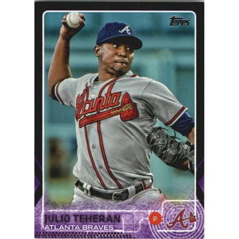 2015 Topps Toys R Us Purple Border #36 Julio Teheran