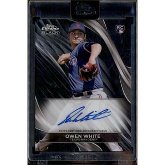 2024 Topps Chrome Black Autographs #CBAOW Owen White