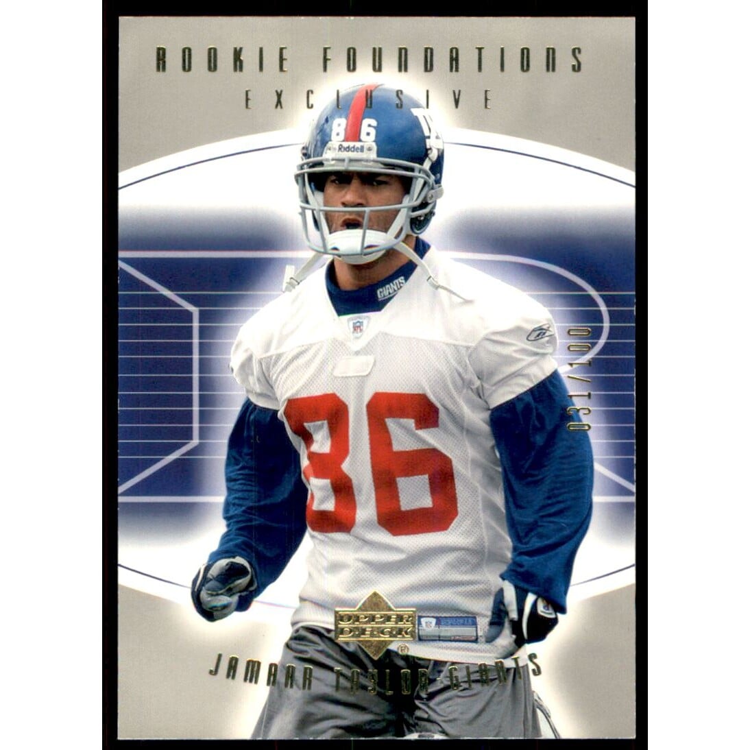 2004 Upper Deck Foundations Exclusive Gold #103 Jamaar Taylor. rookie card picture