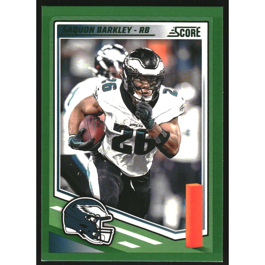 2025 Score Green #61 Saquon Barkley
