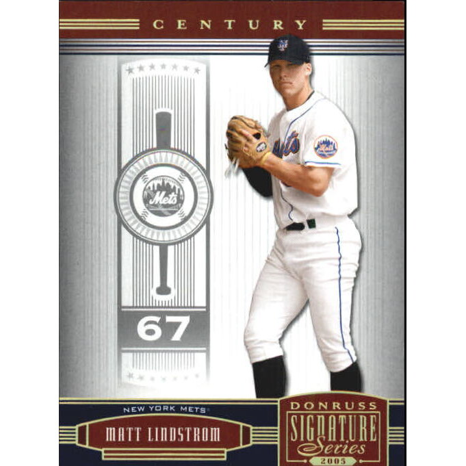 2005 Donruss Signature Century Proofs Gold #77 Matt Lindstrom. rookie card picture
