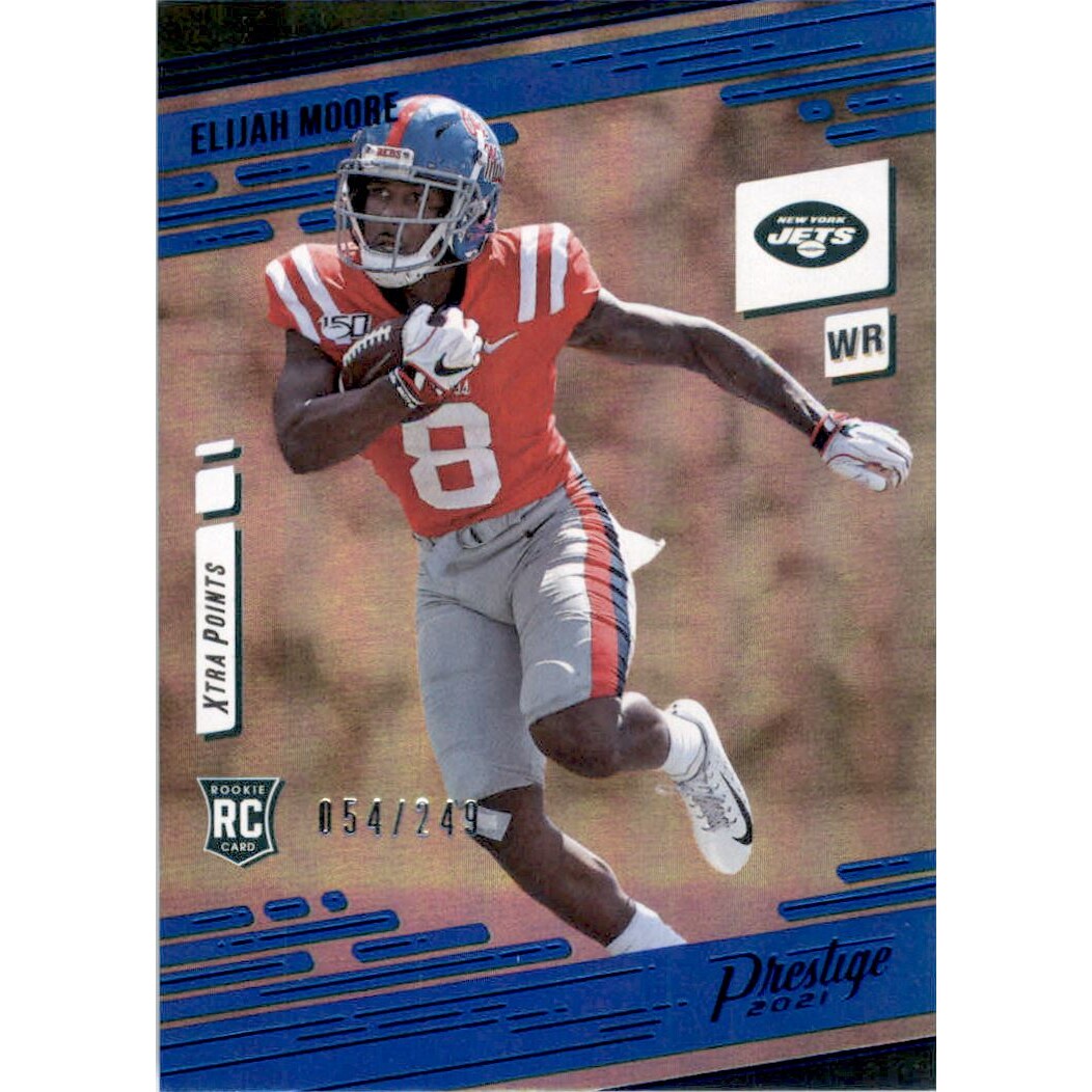 2021 Prestige Xtra Points Premium Blue #221 Elijah Moore