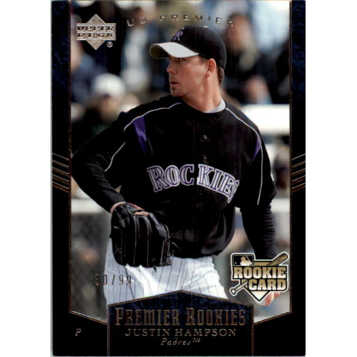 2007 Upper Deck Premier Silver #239 Justin Hampson. rookie card picture