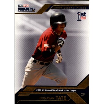 2009 TRISTAR Prospects Plus Gold #3b Donavan Tate/Navy