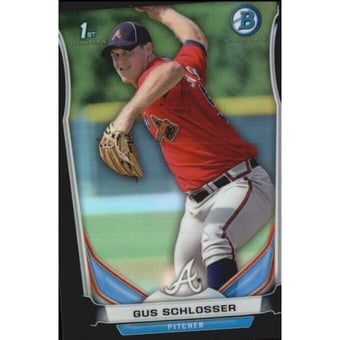 2014 Bowman Chrome Prospects Black Refractors #BCP41 Gus Schlosser
