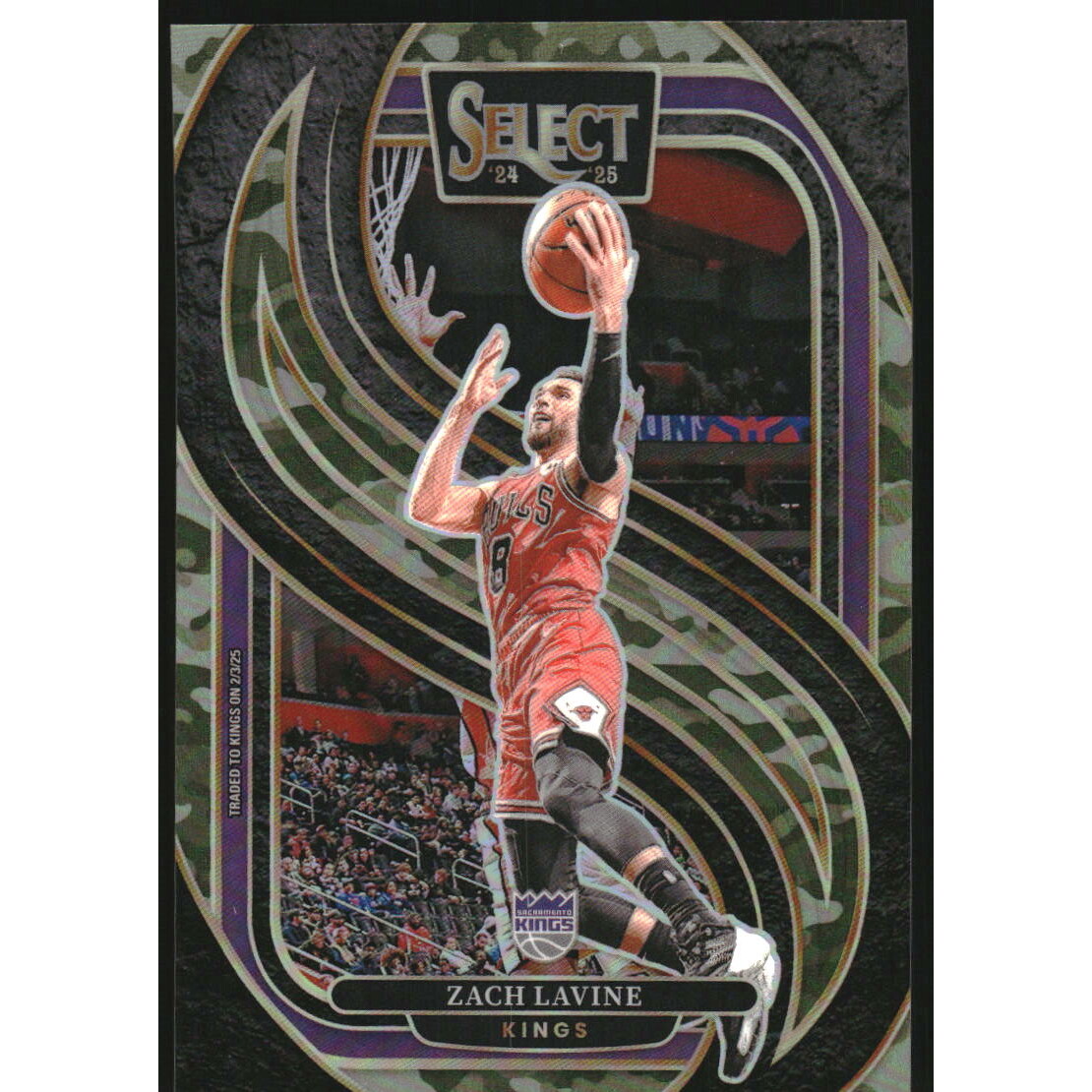2024-25 Select Green Camo Prizms #115 Zach LaVine 2024-25 Select Green Camo Prizms #115 Zach LaVine