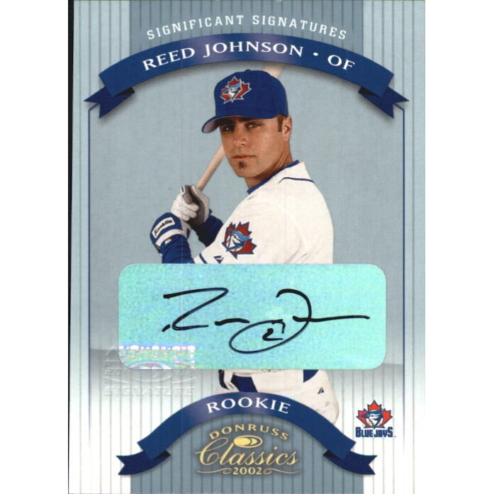 2002 Donruss Classics Significant Signatures #110 Reed Johnson ROO/500. rookie card picture