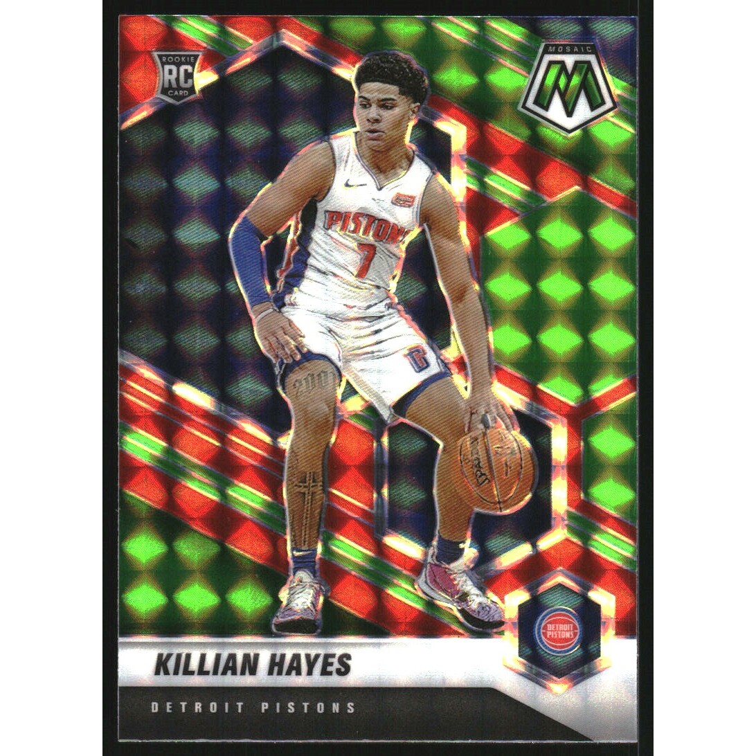 2020-21 Panini Mosaic Mosaic Choice Red and Green #222 Killian Hayes